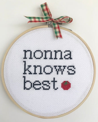 Cross Stitch: Nonna Knows Best
